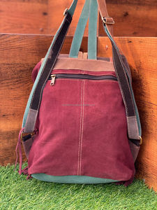 Nouvel arrivage de sacs à dos bohème en cuir suédé pour femmes sacs à dos en cuir occidental à franges et pompons Sacs à dos en cuir vintage stylés - Product Image 5