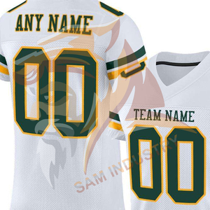Camiseta de Fútbol Americano Personalizada con Sublimación, Mangas Cortas, Secado Rápido, Antibacteriana - Product Image 6