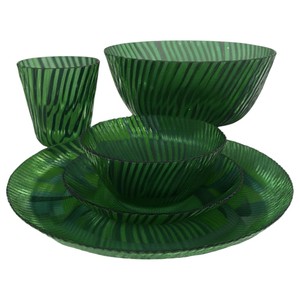 Assiettes écologiques à motif côtelé PGT MIT (lot de 6 couleurs) pour la maison et le camping - Product Image 3