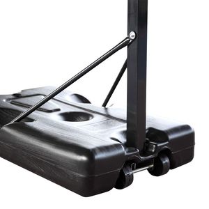 Canestro da Basket Portatile Regolabile in Altezza con Tabellone in PVC, Design Trasparente, Cerchio Resistente per Giocatori Adolescenti - Product Image 3