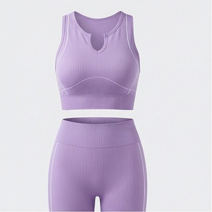 Ropa Deportiva para Mujer, Conjunto de Yoga, Ropa Deportiva sin Costuras de Alta Resistencia Hecha a Medida, Ropa Deportiva para Gimnasio, Ropa para Entrenamiento - Product Image 1
