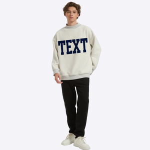 เสื้อสเวตเชิ้ตคอเต่าแบบกลับด้านได้สำหรับผู้ชาย รุ่น OEM ODM คุณภาพสูง ทรงโอเวอร์ไซส์ แขนยาว สำหรับฤดูใบไม้ร่วง - Product Image 2