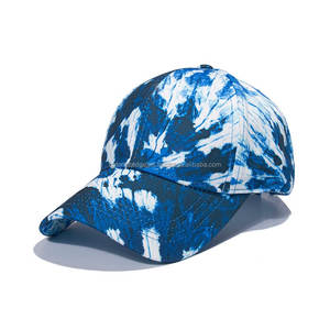 Gorra de Béisbol Deportiva con Estampado Tie Dye Arcoíris para Hombre y Mujer, Venta al Por Mayor - Product Image 4