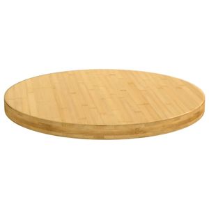 Tablero de Mesa de Bambú Natural Resistente de 23.6 Pulgadas de Diámetro para Comedor, Producto Duradero - Product Image 2