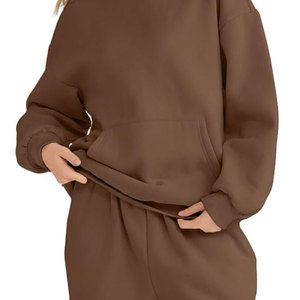 Sudaderas con capucha extragrandes personalizadas para mujer, al por mayor, de algodón grueso, forro polar, doble capucha, ropa urbana para mujer - Product Image 6