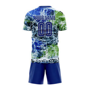 Conjunto de Camiseta y Pantalones Cortos de Fútbol para Hombre, Cuello Redondo, Manga Corta, Estampado Sublimado, Absorbe la Humedad, Nombre del Equipo 00, Todas las Temporadas - Product Image 6