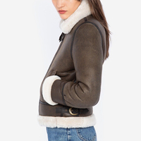Blouson Bomber Homme en Cuir Véritable avec Doublure en Polyester Respirant, Fermeture Éclair, Style Moto Hiver, Coupe Droite Unie