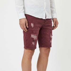 Shorts en jean personnalisés pour hommes, décontractés, en denim, longueur genou, en coton, vêtements d'été, fournisseur en gros - Product Image 6