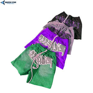 Shorts mi-longs en molleton de coton personnalisés pour hommes - Séchage rapide, respirants, écologiques, avec cordon de serrage, broderie, décontractés, marque privée, OEM, en gros - Product Image 6