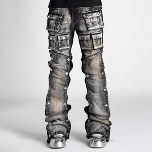 Jeans de Diseñador para Hombre, Corte Slim Fit, al por Mayor, de Alta Calidad, Pantalones Vaqueros Negros Ajustados a la Moda para Hombre - Product Image 6