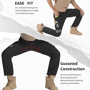 Men's <b>Work</b> Pants for Men Hiking Cargo Pants Water Resistant Stretch Tactical Outdoor <b>Trousers</b> with Pockets - Product Image 3
