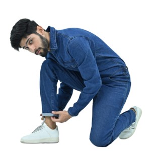 Mono de trabajo de mezclilla personalizado para hombre, overol de mecánico, mono de jean resistente, uniforme de trabajador, traje de seguridad, mono de carga - Product Image 2