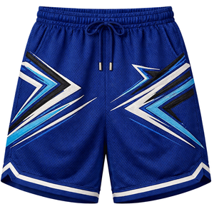 Shorts de sport décontractés en velours côtelé brodé pour homme, coupe ample, taille haute, pour l'entraînement, la course et le fitness - Product Image 5