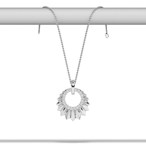 Collar con Colgante de Diamantes Minimalista para Mujer, Oro, Platino, Plata, Joyería Fina, Elegante Collar para Uso Diario, Aspecto Moderno y Lujoso - Product Image 2