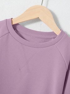 Ensemble 2 pièces tendance pour femme 2026 – Survêtement sport en molleton uni à manches longues et short, coupe classique, imprimé personnalisé - Product Image 3