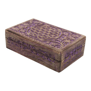 Caja de Madera Natural de Lujo con Tapa, Caja de Almacenamiento y Embalaje Multiusos Hecha a Mano para Decoración del Hogar y la Oficina - Product Image 6