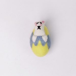 Ensemble cadeau de décorations suspendues de printemps faites à la main en feutre et fil, agneau de Pâques dans un panier d'œufs, pour enfants, vente chaude, pour l'intérieur - Product Image 1