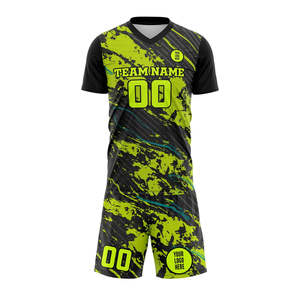 Tenue de football personnalisée pour jeunes, maillot et short de football pour enfants, kit d'équipe pour garçons, filles, équipes juniors, vente en gros OEM ODM - Product Image 1
