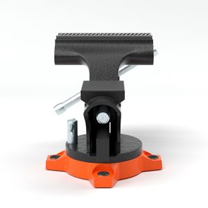 Morsa da banco multiuso da 4,5 pollici con apertura ganasce da 3,3 pollici, base girevole a 240°, costruzione robusta per lavori su tubi - Product Image 4