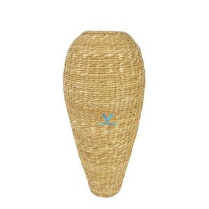 Vases en jonc de mer et jacinthe d'eau faits à la main, directement de l'usine, accessoires naturels pour la maison, vente en gros - Product Image 4