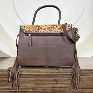 Acheté Poignée En Cuir De Vache Usinée À La Main Grande Capacité Mode Dames Sac À Main Sac À Main Sac À Bandoulière Pour Femmes Nouveau Sac À Main En Vrac - Product Image 5