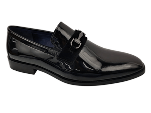 Chaussures Dlords Declan pour homme, en synthétique noir, à lacets, à bout rond, semelle intermédiaire antidérapante en EVA, semelle extérieure en caoutchouc - Product Image 1