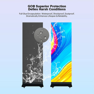 Pantalla LED Vertical para Interiores, P1.86 P2 P2.5, Portátil, Plegable, Móvil, Señalización Digital para Publicidad en Tiendas - Product Image 3