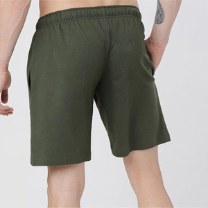 Pantalones Cortos Bermuda de Algodón para Hombre, Color Sólido, Cintura Elástica, Estilo Casual, Talle Medio, Tejido Transpirable - Product Image 3