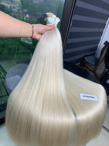 Un fournisseur vietnamien de confiance propose des extensions de cheveux humains lisses super doublement dessinées de qualité supérieure couleur de cheveux en vrac PLA02 - Product Image 4