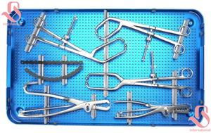 Juego de Instrumentos Quirúrgicos Ortopédicos y Placa de Reconstrucción Pélvica Manual de Acero Inoxidable BISONS con Caja de Esterilización - Product Image 3
