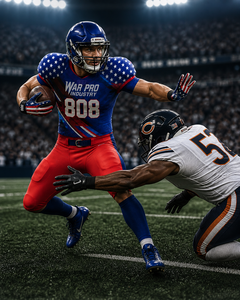 Custom USA Style American Football Uniform Set Sublimated Team Jersey & Pants Breathable Athletic Sportswear for Men Youth - Product Image 6