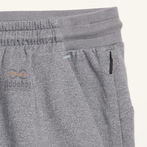 Shorts Bermuda en Coton Gris Clair pour Homme, Taille Mi-Haute, Fermeture à Cordon, Poches Avant, Décontracté, Respirant, en Tissu Tricoté - Product Image 6