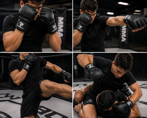 Dumela EVO MMA Gloves Matte Black Leather Breathable Customizable <b>Dummy</b> Gloves High Quality Custom Logo Protective Training Gear - Product Image 5