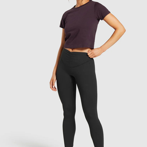 Camiseta de Verano para Mujer de Primera Calidad, Ecológica, Cómoda, Corte Regular, a la Moda, de Color Sólido con Parches y Apliques, Varias Tallas - Product Image 4