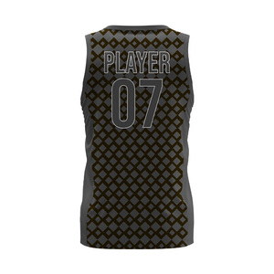 เสื้อบาสเก็ตบอลแบบยูนิเซ็กส์ที่สามารถปรับแต่งได้ ระบายอากาศได้ดี พิมพ์ลายแบบซับลิเมชั่น ซับเหงื่อ แห้งเร็ว ชุดฝึกซ้อมบาสเก็ตบอล - Product Image 5