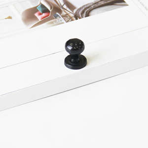 Modern Black Zinc Alloy Cabinet <b>Knob</b> Durable Furniture Handle Minimalist <b>Dresser</b> <b>Knob</b> Kitchen Dining Bathroom Living Room - Product Image 4