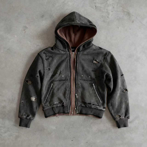 Sudadera con capucha de triple capa desgastada personalizada Equality Trending, nueva tendencia, de alta calidad, 100% algodón, para hombre - Product Image 3