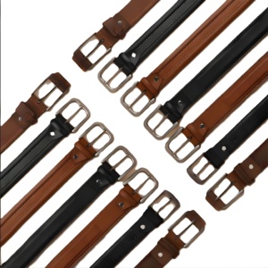 Cinturón de Cuero Marrón Hecho a Mano, Cinturón Masculino de Primera Calidad, Duradero y Elegante, con Costuras Clásicas y Diseño Atemporal para Uso Diario - Product Image 4