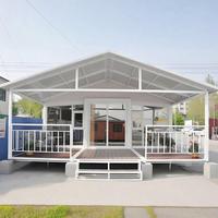 Maison préfabriquée extensible en conteneur de 20 pieds et 40 pieds, facile à assembler, étanche, avec disposition personnalisée, 1, 2 ou 3 chambres, usage commercial