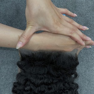 Extensions de cheveux bouclés bruts birmans de haute qualité, mèches de cheveux humains vierges birmans et vietnamiens avec closure en dentelle 6x6 - Product Image 6