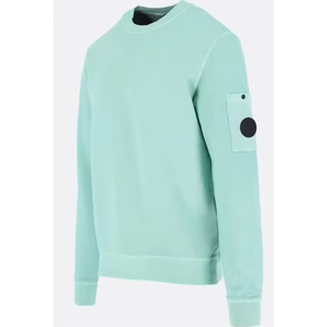 เสื้อสเวตเชิ้ตผู้ชายแบบสวม แห้งเร็ว ขายดี คุณภาพสูง สีน้ำเงิน คอกลม มีกระเป๋าข้างแขนเสื้อ - Product Image 2