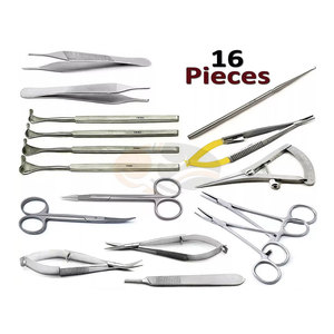 Kit de Microcirugía Oftálmica de Acero Inoxidable de Alta Calidad con Retractores de Párpados y Pinzas, Estuche, Certificado MOL - Product Image 1