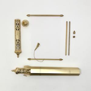 Kit de Tarjetas de Felicitación con Pergaminos en Blanco de Arte Folclórico Premium, con Varillas para Pergaminos, Tubos para Pergaminos y Papel para Invitaciones de Boda DIY y Eventos Especiales - Product Image 5