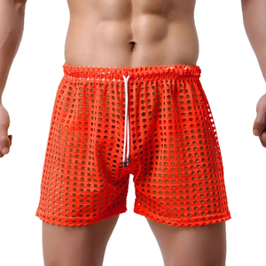 Pantalones Cortos Deportivos Blancos de Malla para Hombre, con Cordón Ajustable, Transpirables, con Logotipo Personalizado, Cintura Media, Alta Calidad - Product Image 2