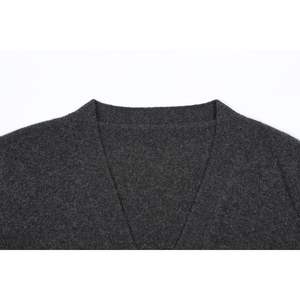 ODM OEM <b>Women's</b> Custom-Made Fashion <b>Cardigan</b> Loose-Fitting Long Sleeves Vee Neck Thin <b>Thickness</b> Sweater - Product Image 4