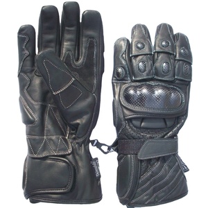 Gants de moto d'été en cuir véritable de qualité supérieure, respirants, à doigts entiers, avec revêtement en polyuréthane, modèle MRW-531 - Product Image 1