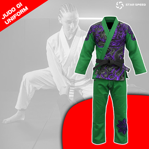 High Quality Custom Made Cotton Bjj Gi Pearl Weave Judo Gi Kimono Sportswear Martial Art Jiu Jitsu Uniform For Adults Kids Front - Product Image 5