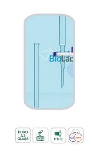 Colonnes de chromatographie avec disque fritté et clé en PTFE, fabriquées en borosilicate 3.3 - Product Image 4