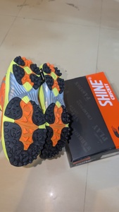 Zapatos de Cricket SHINE CRICKET para Hombre, Malla Sintética, Suela de Goma, Entresuela de EVA, Negro y Rojo, Ligeros, para Primavera, Deportivos - Product Image 5