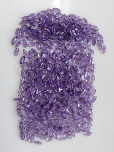 Ametyste africaine naturelle 5x2.5MM taille marquise, qualité supérieure, violet foncé, pierre précieuse en vrac pour la fabrication de bijoux - Product Image 3